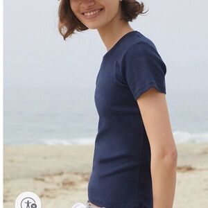 Brandy Melville Navy Blue T-Shirt